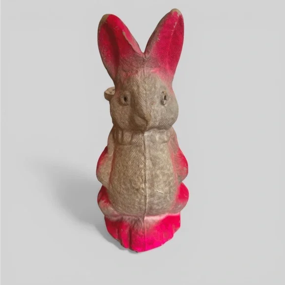 Vintage Paper-Mâché Easter Bunny Candy Container - Picture 2 of 6